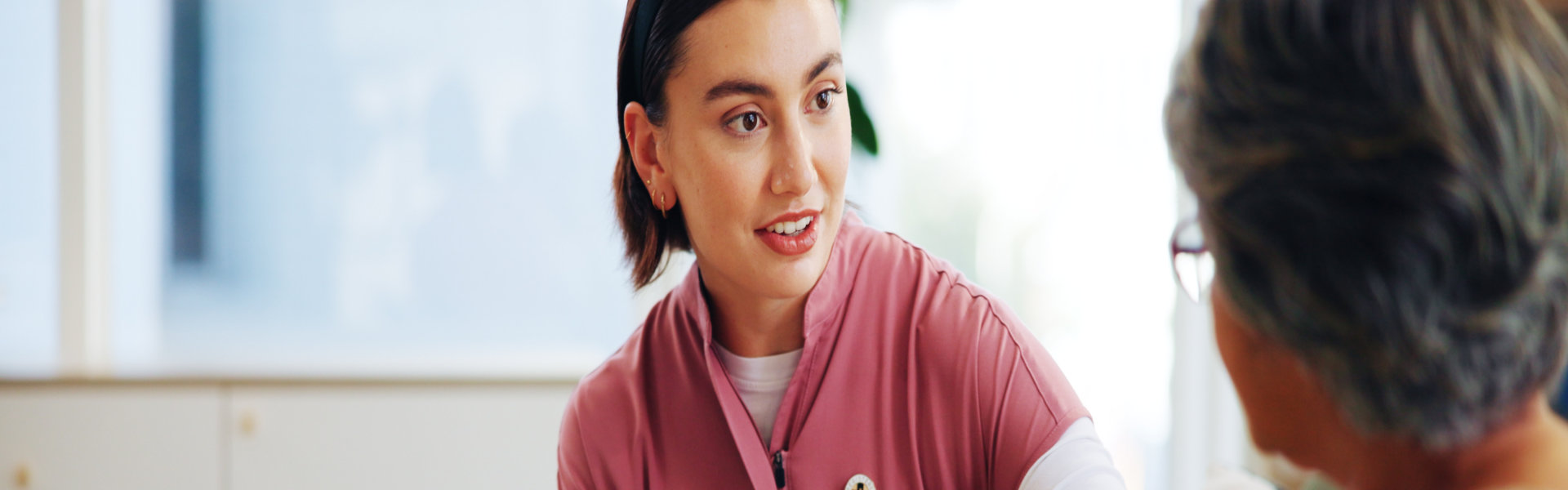 senior patient and tablet with support, advice and medical results for diagnosis with counseling.